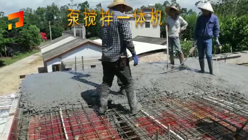 混凝土搅拌一体泵车，叮嘱也是力量