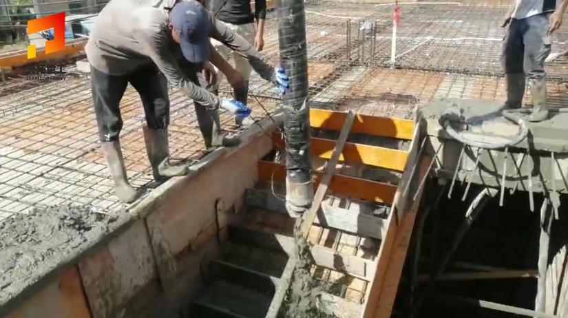 混凝土搅拌一体泵车在收工对臂架如何操作才正确？